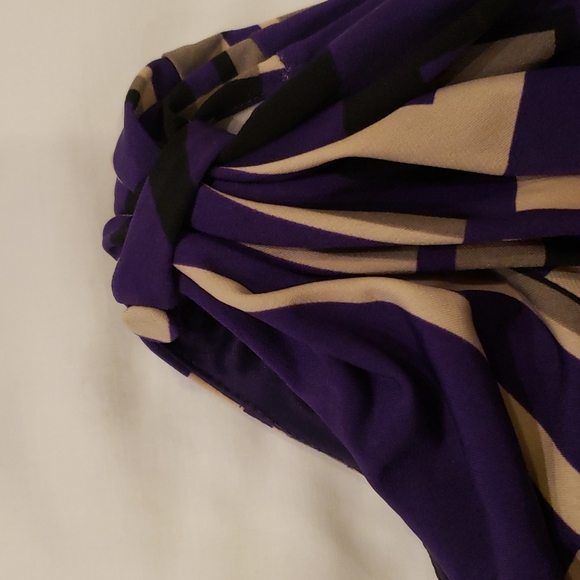 Jessica Simpson Purple,Tan & Black Dress size:M - Picture 9 of 15